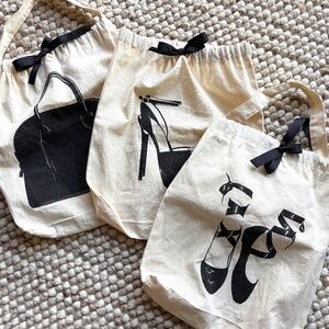 Bag-All Set of 3 Travel Shoe Purse Bags